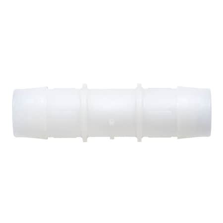 Cole Parmer Hose Barb Fitting, Straight Union, Ntrl Kynar, Cleanroom, 1/8in ID; 10PK C0-2-200NK7-QC